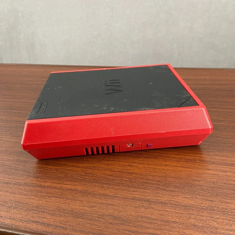 Nintendo Wii Mini RVL-201 USA Video Game Console Only Red/Black Home System